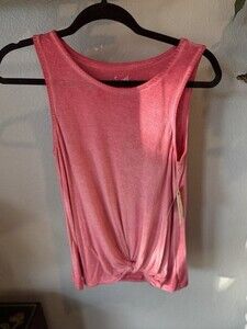 NWT, Sweet Tea Tank In Acid Red Size Xs Women's Sleeveless Top, Twist Front